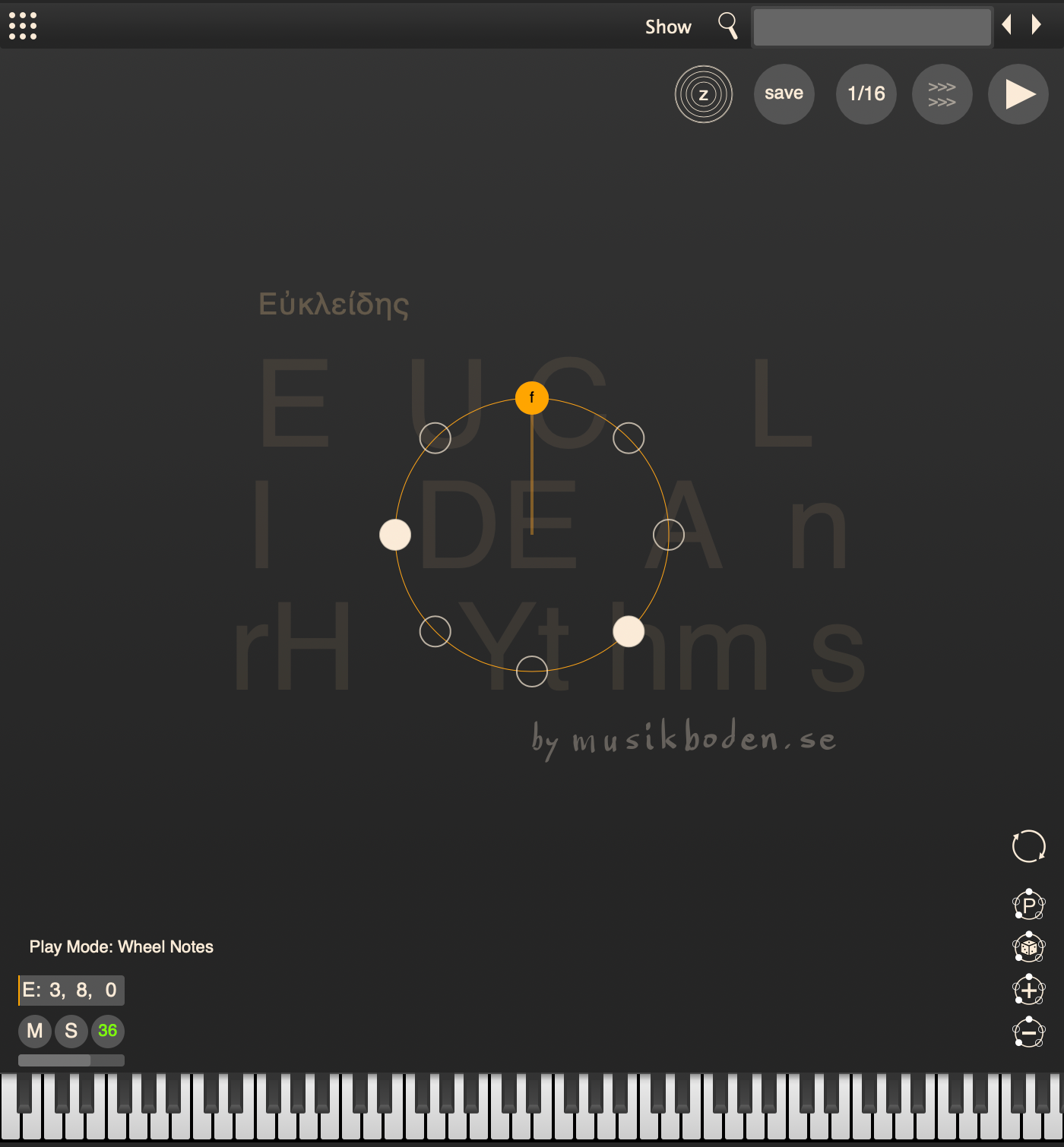 Euclidean Rhythms Demo
